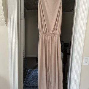 Elegant Beige Maxi Dress